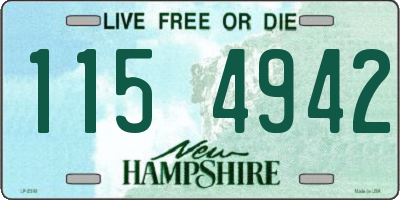 NH license plate 1154942