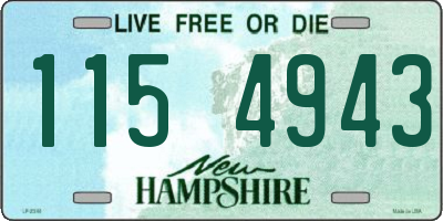 NH license plate 1154943
