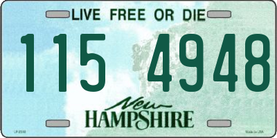 NH license plate 1154948