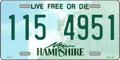 NH license plate 1154951