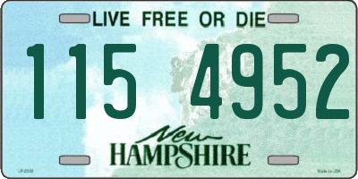 NH license plate 1154952