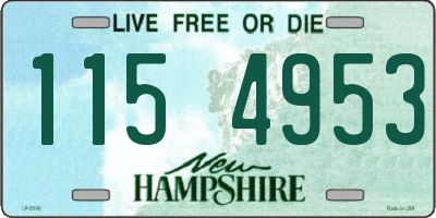 NH license plate 1154953