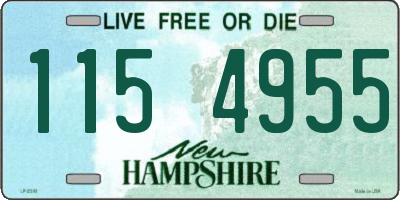 NH license plate 1154955