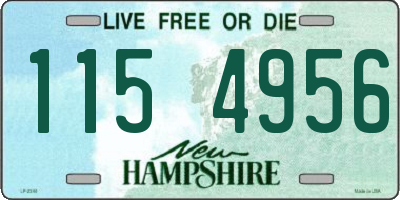 NH license plate 1154956