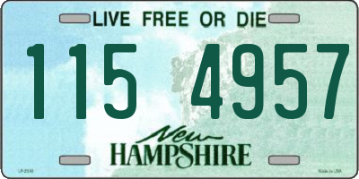 NH license plate 1154957