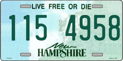 NH license plate 1154958
