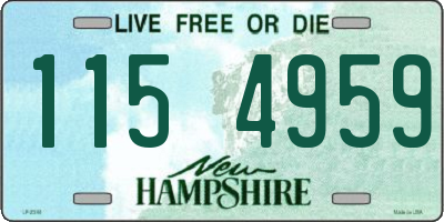NH license plate 1154959