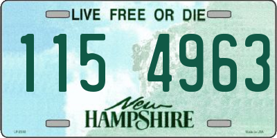 NH license plate 1154963