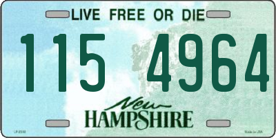 NH license plate 1154964