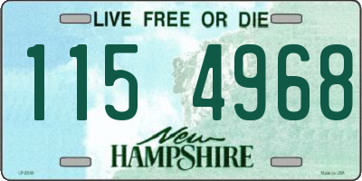 NH license plate 1154968