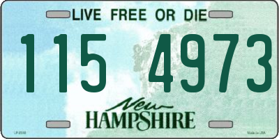 NH license plate 1154973