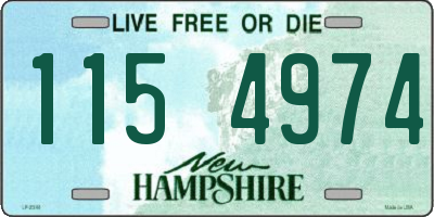 NH license plate 1154974