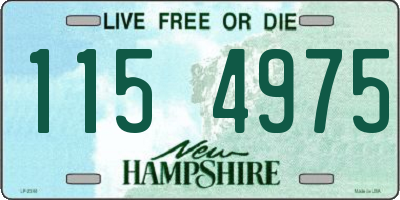 NH license plate 1154975