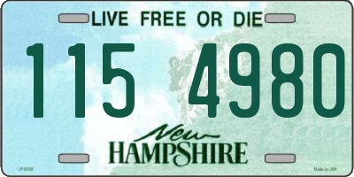NH license plate 1154980