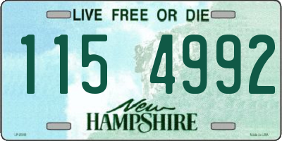 NH license plate 1154992