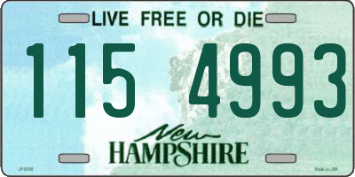 NH license plate 1154993