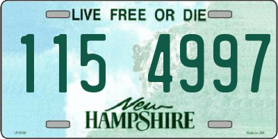NH license plate 1154997