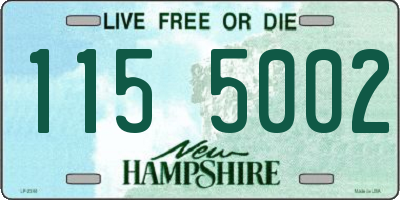 NH license plate 1155002