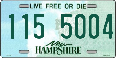 NH license plate 1155004