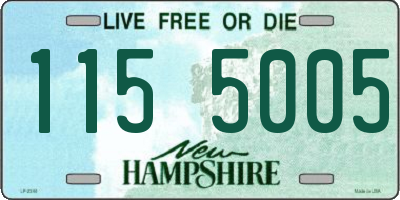 NH license plate 1155005