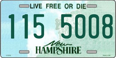 NH license plate 1155008
