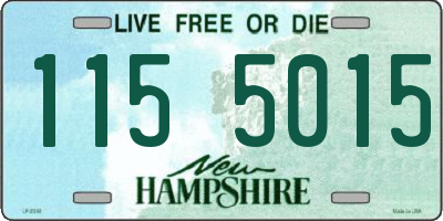 NH license plate 1155015