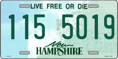 NH license plate 1155019