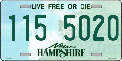 NH license plate 1155020