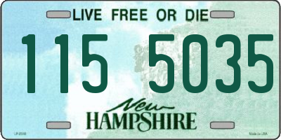 NH license plate 1155035