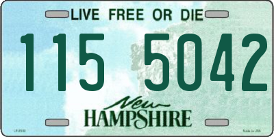NH license plate 1155042