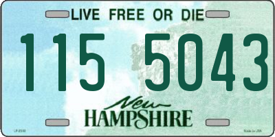 NH license plate 1155043