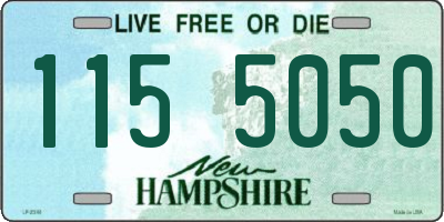 NH license plate 1155050