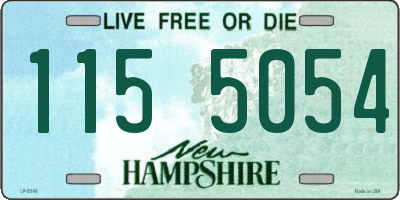 NH license plate 1155054