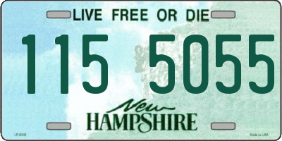 NH license plate 1155055