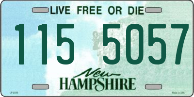 NH license plate 1155057