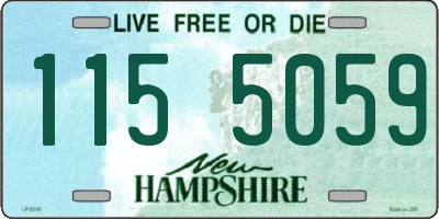 NH license plate 1155059