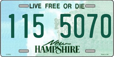 NH license plate 1155070