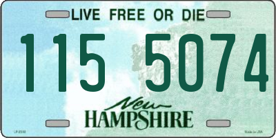 NH license plate 1155074