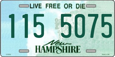 NH license plate 1155075