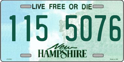 NH license plate 1155076