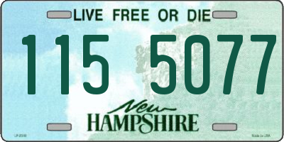 NH license plate 1155077