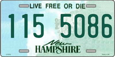 NH license plate 1155086