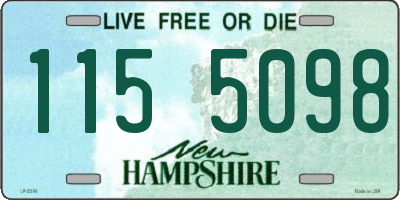 NH license plate 1155098