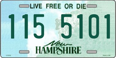 NH license plate 1155101