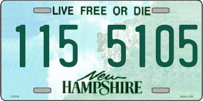 NH license plate 1155105