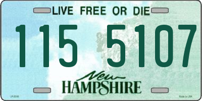 NH license plate 1155107