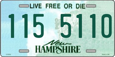 NH license plate 1155110