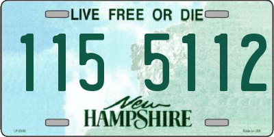 NH license plate 1155112