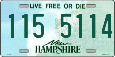 NH license plate 1155114