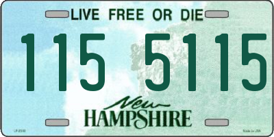 NH license plate 1155115